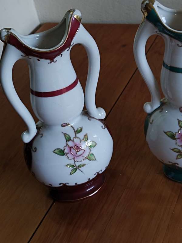 Pair Vintage Lamode Vases