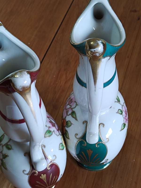 Pair Vintage Lamode Vases