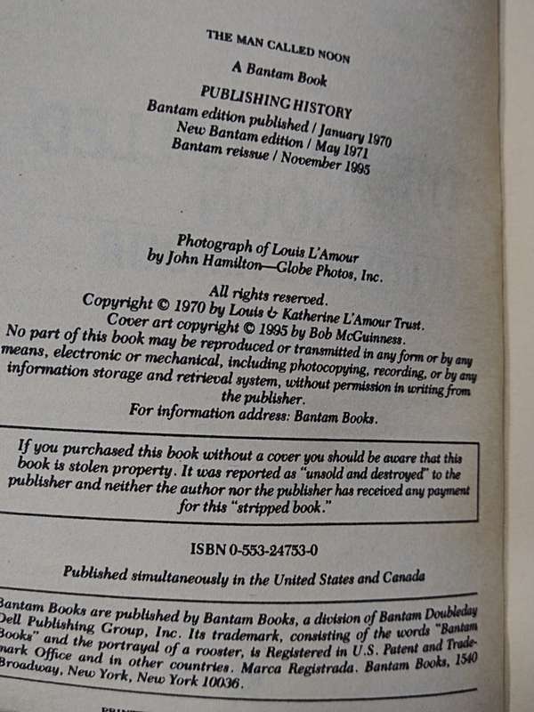 Louis L'Amour: The Man Called Noon