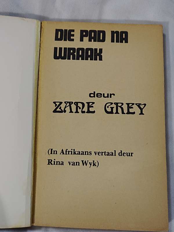 Zane Grey: Die pad na Wraak