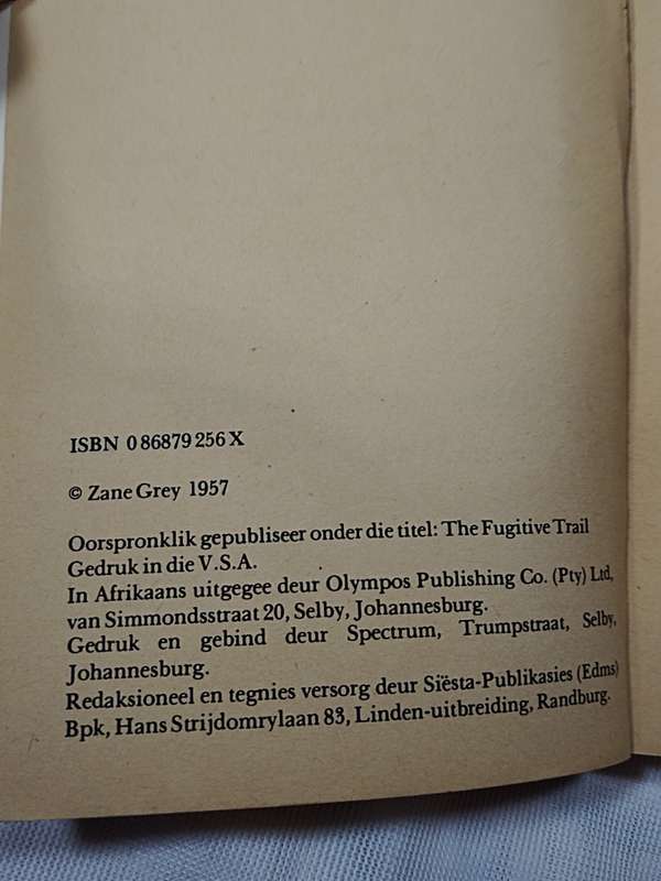 Zane Grey: Die pad na Wraak