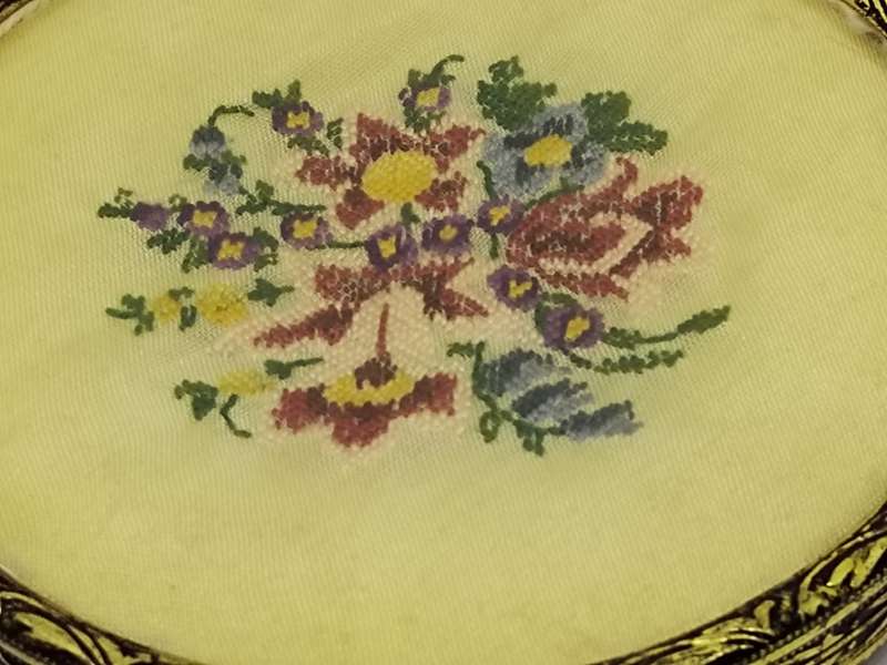 Petit Point dressing table holder