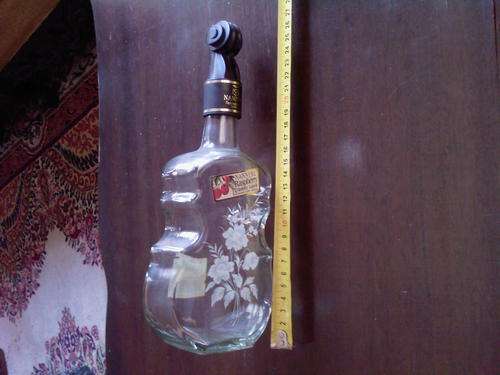 a most lovely violin shaped liquer bottle