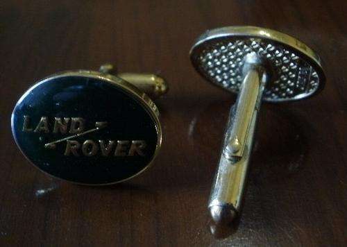 GOLD PLATED LAND ROVER CUFLINKS
