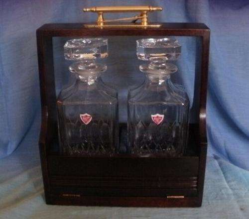 TWO CRYSTAL DECANTERS