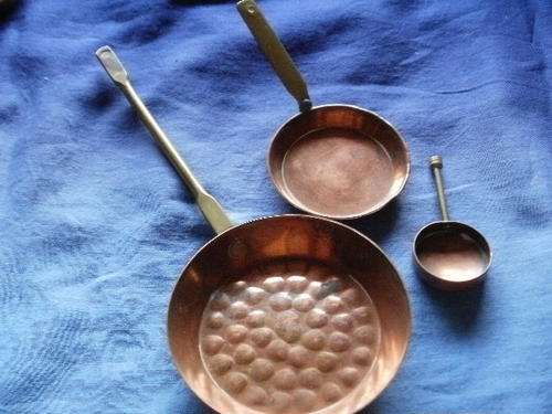 SET X3 COPPER PANS