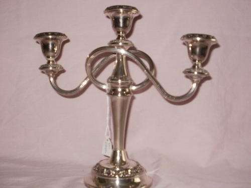 SILVER PLATED CANDLESTICK(2)