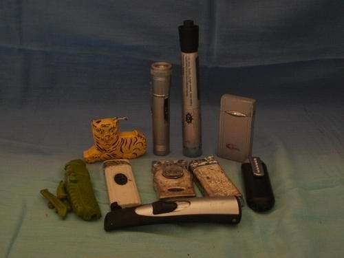 TEN LIGHTERS