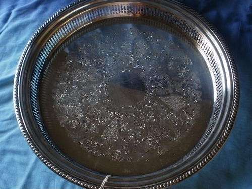 STUNNING SILVER PLATED TRAY