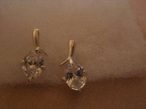 SILVER EARRINGS WITH CUBIC ZIRCONIA