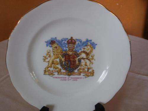 "CORONATION OF ELIZABETH II" JUNE 1953 - ROYAL STANDARD PLATE