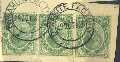 South Africa Postmark cancel Dynamite Factory