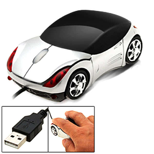 Internet sports car shaped optical mouse