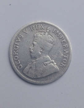 Union SOUTH AFRICA 1923 3d silver 3 pence
