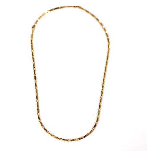 9CT YELLOW GOLD FIGARO CHAIN