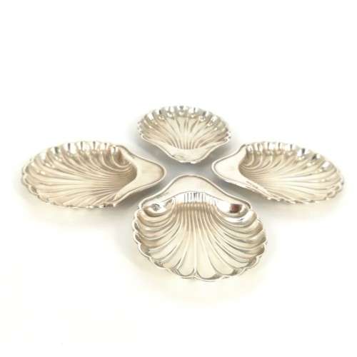 4 SILVER SERVING BOWLS