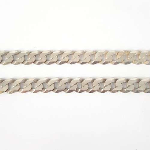 SILVER CURB LINK CHAIN