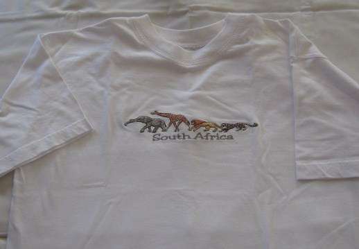 ***CHILDRENS T-SHIRT 11-12 EMBROIDERED SOUTH AFRICA***