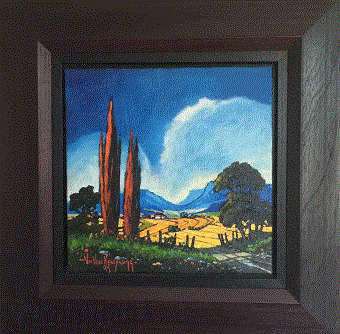 Nic van Rensburg Two Beautiful "Farm Scene" Paintings