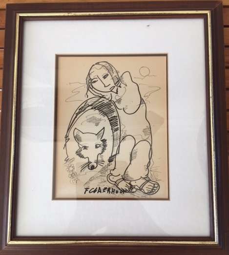FRANS CLAERHOUT "TWO PRINTS SIGNED IN THE PLATE AND FRAMED"