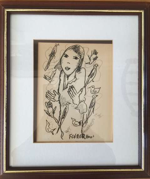 FRANS CLAERHOUT "TWO PRINTS SIGNED IN THE PLATE AND FRAMED"