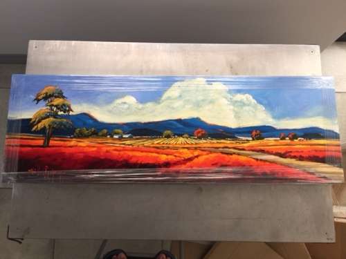 NIC VAN RENSBURG (Snr.) Landscape With Vibrant Coulours"