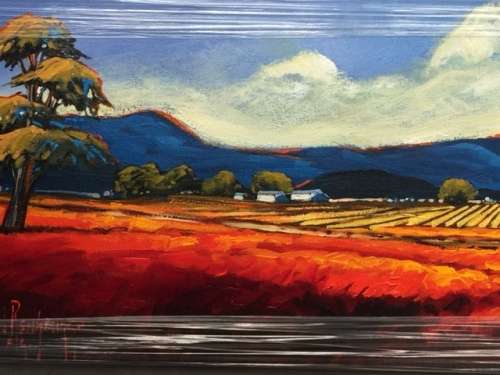 NIC VAN RENSBURG (Snr.) Landscape With Vibrant Coulours"