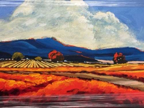 NIC VAN RENSBURG (Snr.) Landscape With Vibrant Coulours"