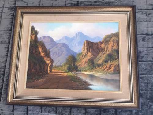 Gawie Cronje "Landscape" Oil on Board