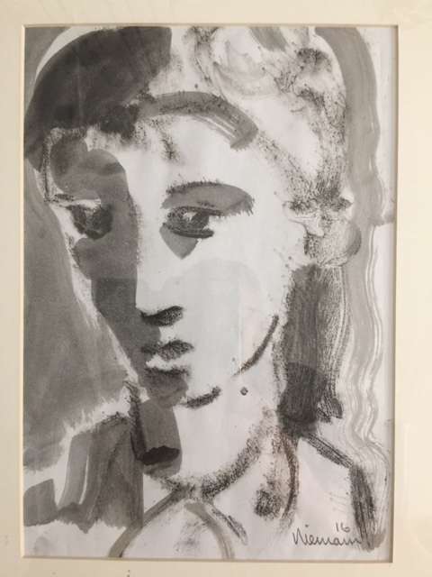 Hennie Niemann Sr. "Portrait Oil Sketch"