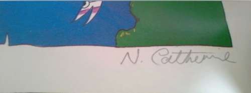 Norman Catherine  "FOOK ISLAND" Lithograph  by Whitnall Simonsen and Signed by Catherine