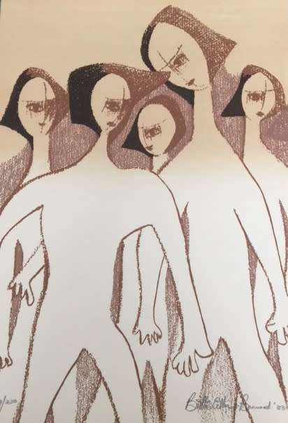 Bettie Cilliers Barnard "Hand Printed Silkscreen Signed by the Artist"