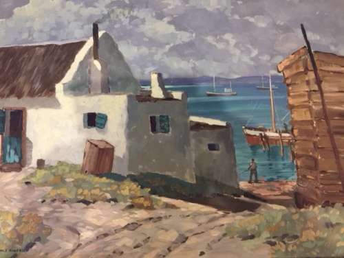 Nils ANDERSEN `Hoedtjies Baai` Oil on Board