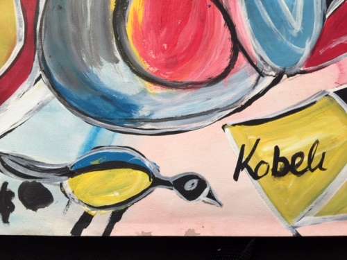 ELI KOBELI  "MUSICIANS" BEAUTIFUL PIECE OF ART!!!