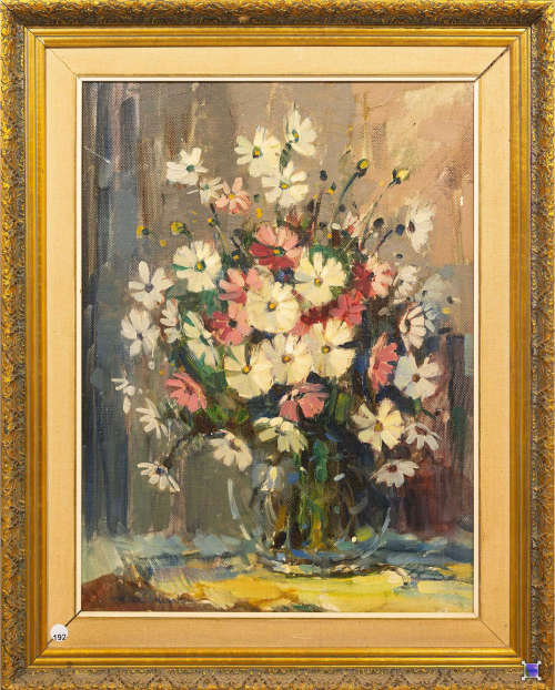 Wessel Marai `Still Life Cosmos Flowers`