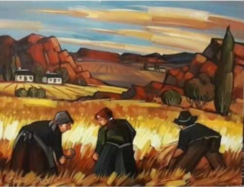Emile Cronje `Landscape` Oil on Board