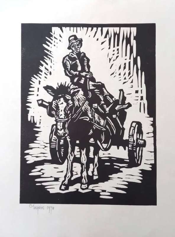 Greqoire Boonzaier  Set of six original Old Cape Linocuts, Signed and Dated. Edition 145/300