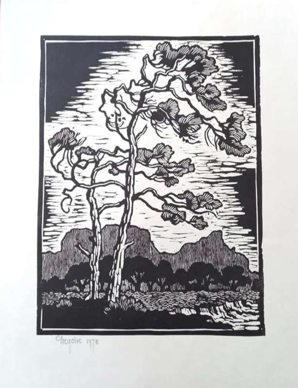 Greqoire Boonzaier  Set of six original Old Cape Linocuts, Signed and Dated. Edition 145/300