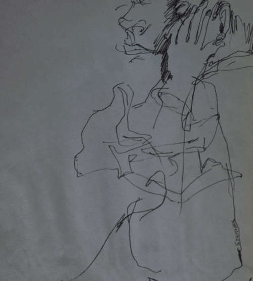 CECIL SKOTNES Two Ink Drawings