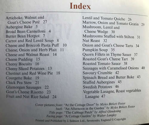 Favourite Vegetarian Recipes