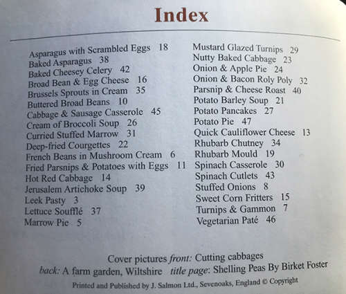 Favourite Recipes from the Kitchen Garden