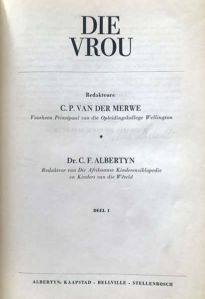 Die Vrou Deel I