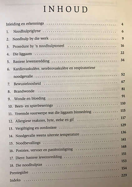Noodhulp Vir Die Suid-Afrikaanse Huis, Werkplek En Buitelug