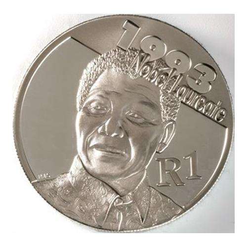 2007 Protea Series: Nelson Mandela and de Klerk R1 UNC Sterling Silver Coin Set