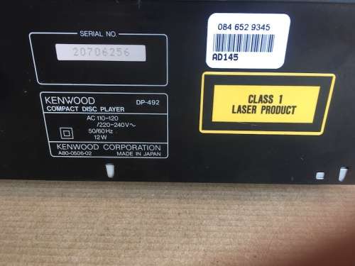 Kenwood DP-492 CD Player