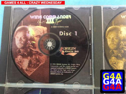 Wing Commander 3 Heart of the Tiger - Disks + Jewel Case