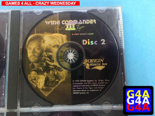 Wing Commander 3 Heart of the Tiger - Disks + Jewel Case
