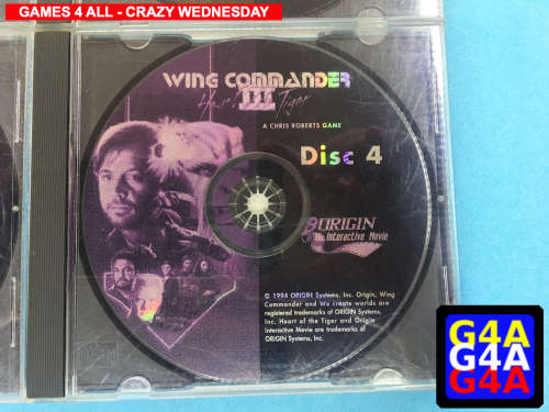Wing Commander 3 Heart of the Tiger - Disks + Jewel Case