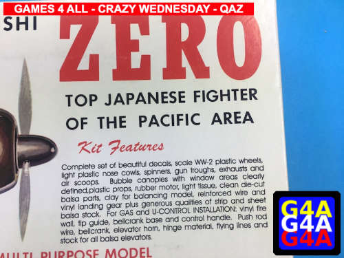 Guillow`s World War 2 Mitsubishi Zero - NEW!!!!! - DO NOT MISS IT