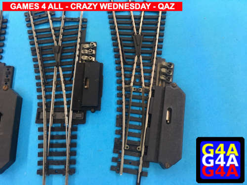 Lima HO 1 X-Track 3 Left Switch Tracks
